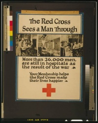 How did 'British Red Cross' volunteers help during the First World