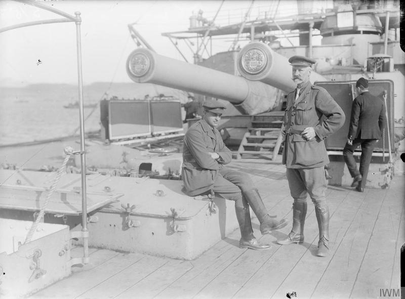 War correspondents after the evacuation of Gallipoli
George Ward Price (to the left) and Henry...