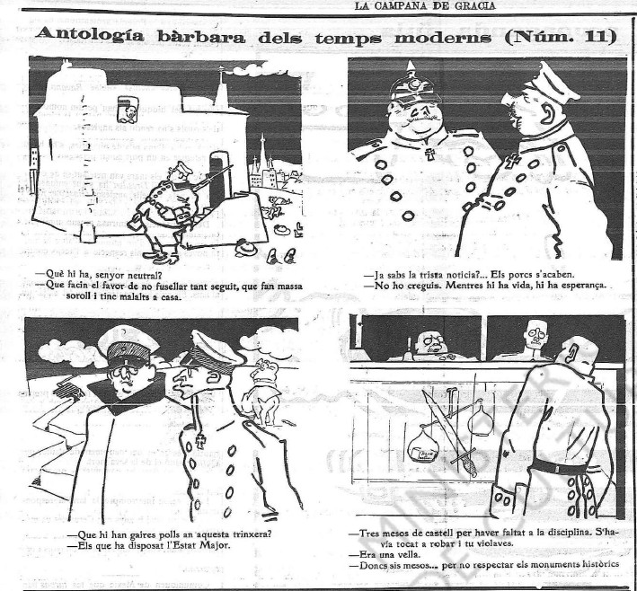 “A Barbaric Anthology of Modern Times,” caricature
Between January and May 1915, the...
